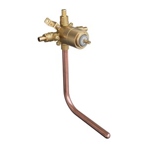 1/2 in. PEX Crimp Connection Pressure Balancing Valve with Stops