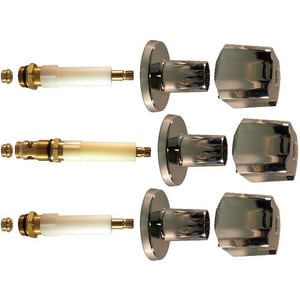 Metal Handle Kit in Polished Chrome