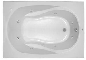 60 x 42 in. Whirlpool Drop-In Bathtub with End Drain in White