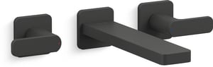 Two Handle Wall Mount Filler in Matte Black (Trim Only)