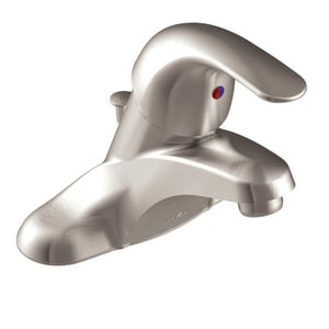 Single Handle Centerset Bathroom Sink Faucet in Spot Resist™ Brushed Nickel