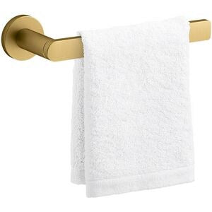 8 in. Towel Bar in Vibrant Brushed Moderne Brass