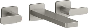 Two Handle Wall Mount Filler in Vibrant® Brushed Nickel (Trim Only)