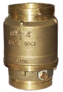 4 in. Brass Grooved Check Valve