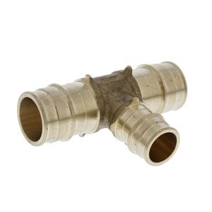 1 x 1 x 3/4 in. F1960 Brass PEX Reducing Tee