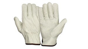 XL Size Cowhide Leather Driver Gloves