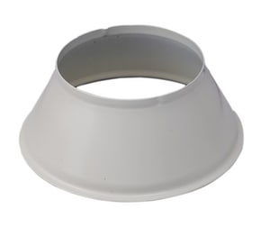 Fire Sprinkler Escutcheon Flush Skirt in Off White