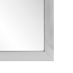 36 x 43/50 in. Framed Mirror Rectangular in Nickel Tones
