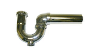 1-1/2 17Ga Sink Trap W/Co & Tube Cp