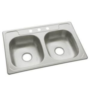 33X22 3H 2B Ss Sink Sgl Pk *Middle