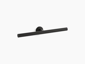 Double Arm Towel Holder in Matte Black