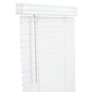 58 X 60 2 Faux Wood Crdl Blind Whit