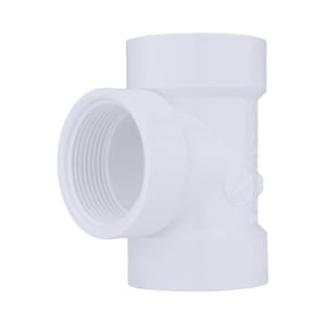 1-1/2 Pvc Dwv Flush Co Tee