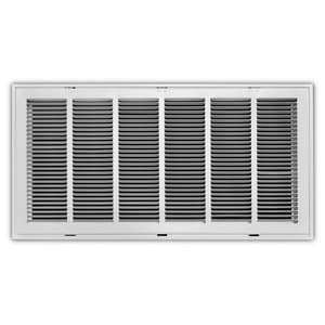 30 x 12 in. Residential Return Grille White Steel
