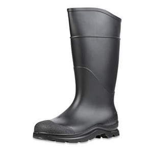 14 in. Size 10 Plastic Plain Toe Boots in Black