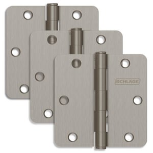 3.5 Hinge 1/4 Rad Sn 3Pk