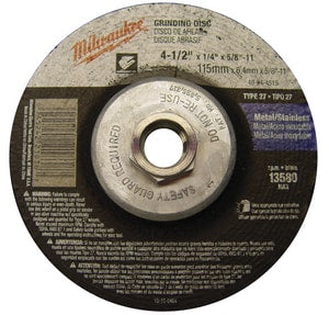 4-1/2 x 1/4 in. Grinding Wheel in Black