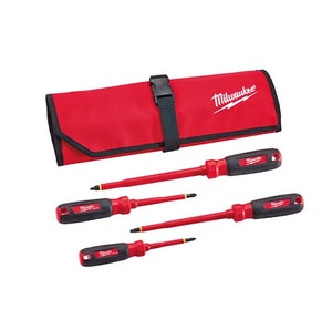 4-Piece Insulated Screwdriver Set with Pouch