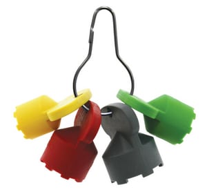 Metal Cache Clip W/4 Keys