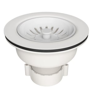 3-1/2 in. Basket Strainer in White
