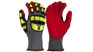 XL Size 13 ga A6 Nitrile Dipped Cut & Impact Resistant Gloves
