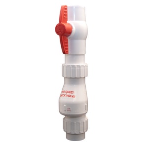 1-1/2 Pvc Bv Chk Vlv Quiet Whit