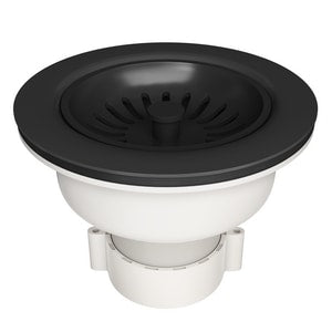 3-1/2 in. Basket Strainer in Black