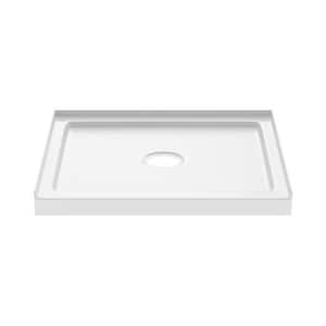 36 in. x 34 in. Shower Base with Center Drain in White
