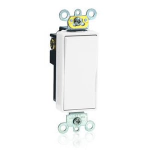 20A 120/277V Thermoplastic Single-Pole AC Switch in White