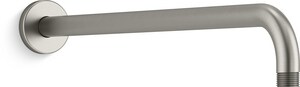 19 in. Rainhead Arm and Flange in Vibrant® Brushed Nickel