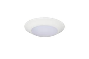 6 in. Color Selectable LED Ceiling Disk Light in White (11W) - 2700K/3000K/5000K