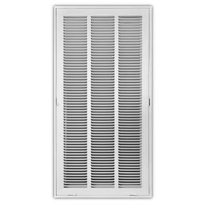 14 x 30 in. Residential Return Grille White Steel