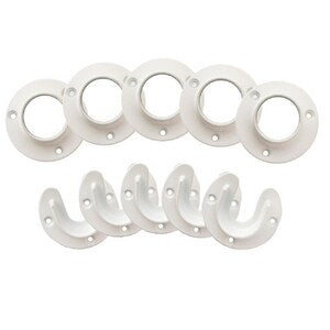 1-3/8 Pole Soc Whit 5/Pk