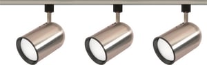 4-1/2 x 7-1/2 in. 3-Light 75W Track Lighting Kit in Brushed Nickel