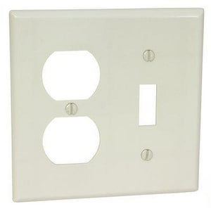 2 Gang 1 Toggle 1 Duplex Receptacle in White