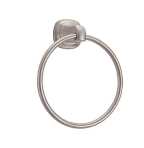 Closed Towel Ring in Brushed Nickel