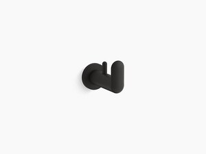 1-Hook Robe Hook in Matte Black