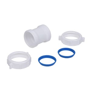 1-1/2 in. Slip Joint Plastic Connector in White