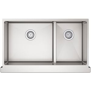 Strive Two Bowl Apron Ss Sink 34