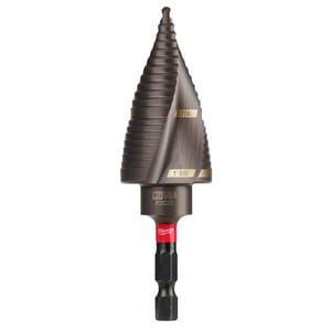 #9 7/8 - 1-1/8 x 1/4 in. Hex Spiral Step Bit