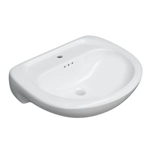 24X20 1H Vc Ped Lav Only Whit