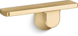 Left-Hand Trip Lever in Vibrant Brushed Moderne Brass