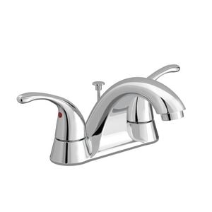 Two-Handle Centerset Bathroom Sink Faucet in Chrome