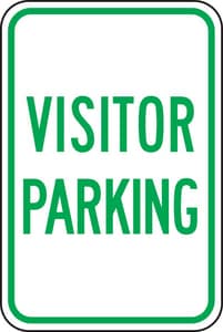 18X12 Alum Sign Visitor Parking