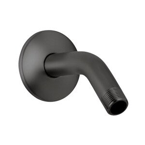 6 in. Shower Arm and Flange in Flat Black