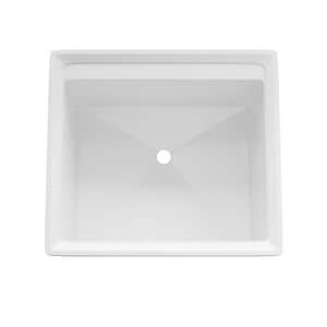 22X24-1/2 Sr C/Top Ldry Sink Whit