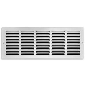24 x 10 in. Residential Return Grille White Steel