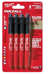 Blac Fine Pnt Mrkr 4 Pk