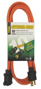 10Ft 16/3 Sjtw Oran Outdr Ext Cord
