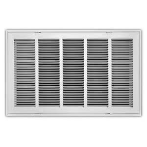 24 x 14 in. Residential Return Grille White Steel